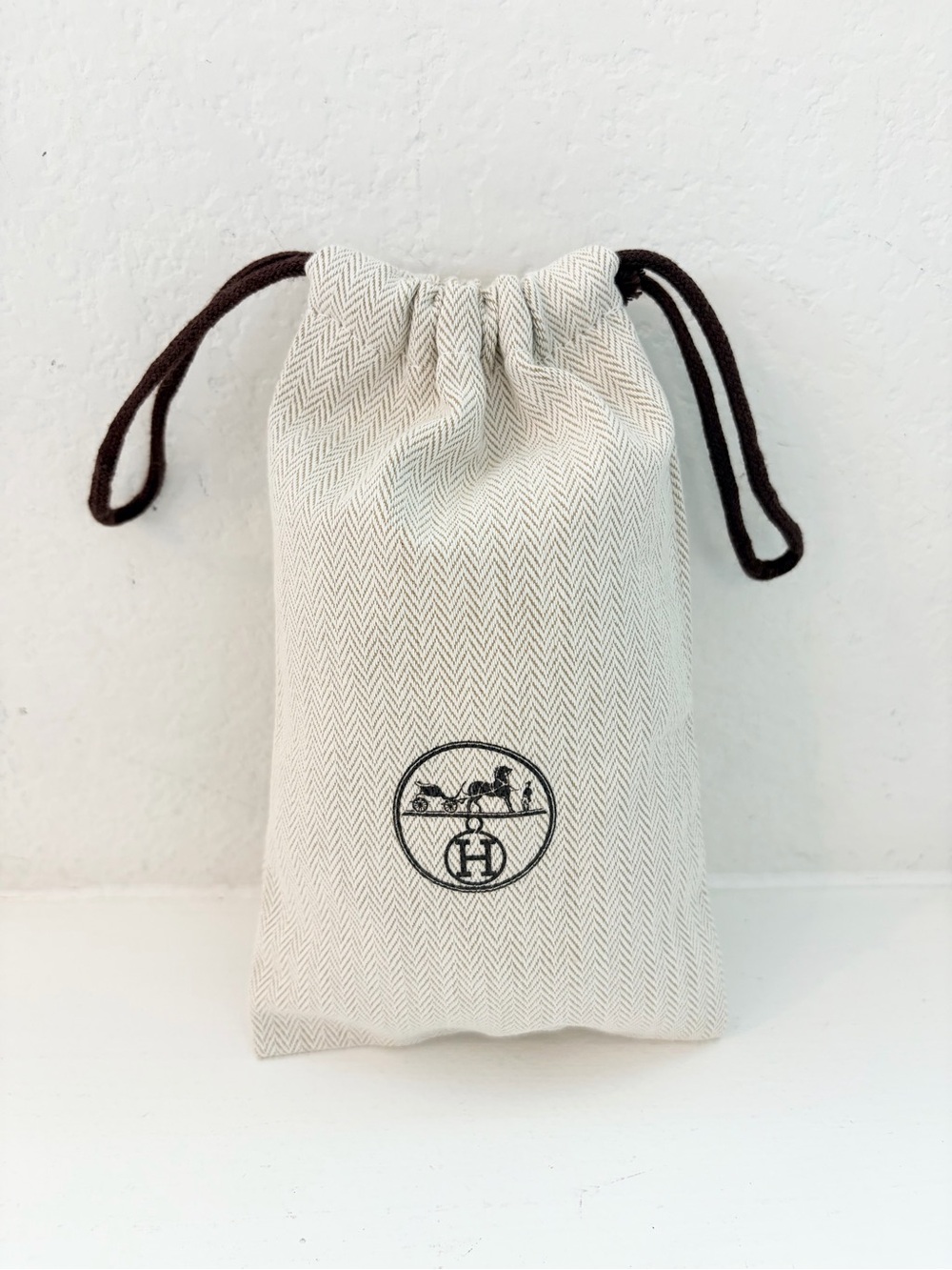 Authentic HERMES Small Dust Bag 8” x 5”